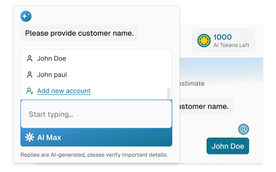 AI Estimator feature 1