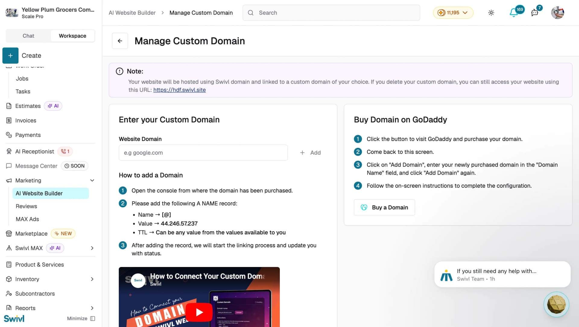 domain-custom