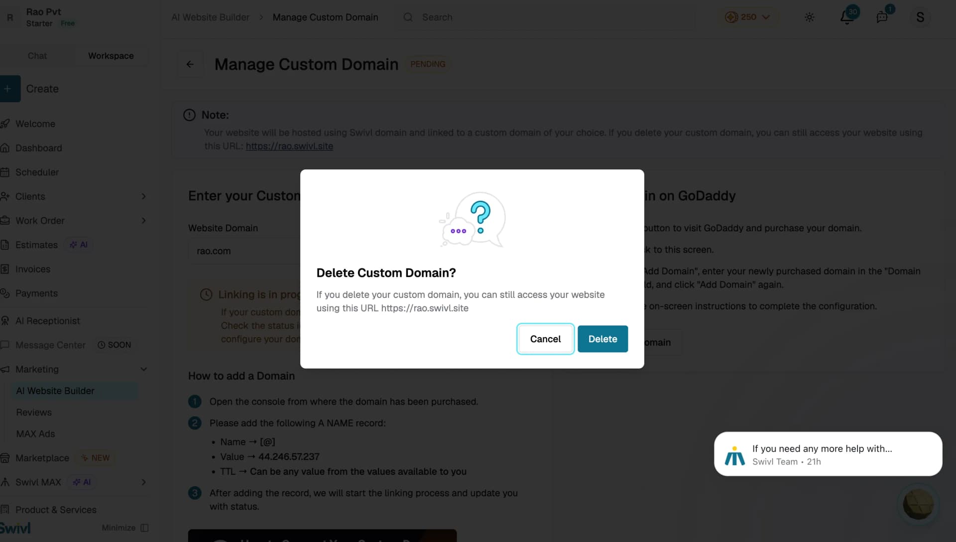 domain-delete