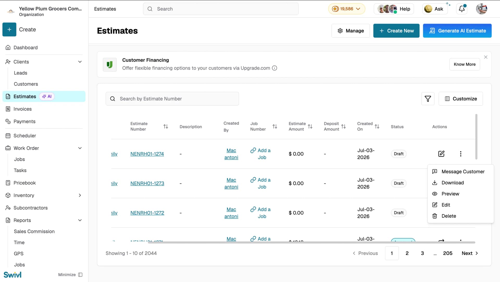 page-estimate