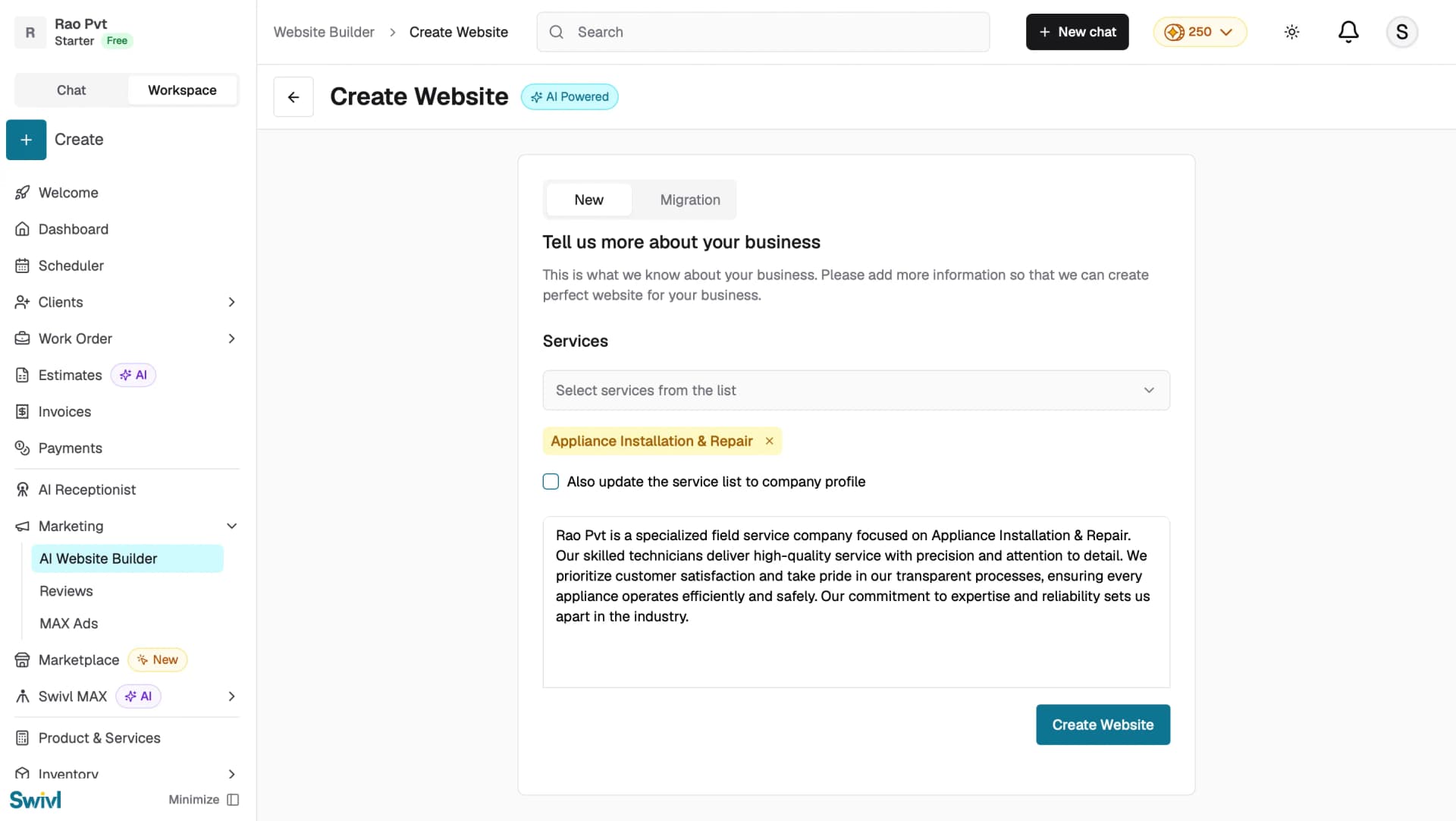 create-new-website
