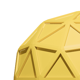Yellow geometric solutions icon