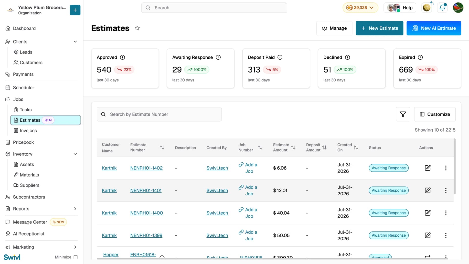 page-estimate
