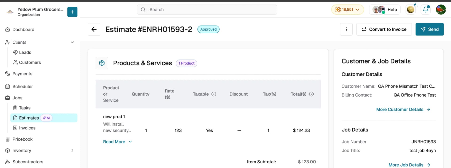 invoice