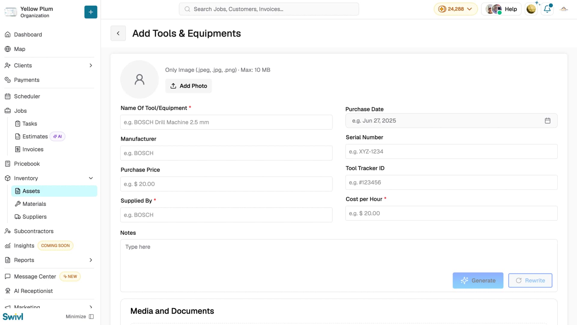 add-equipment