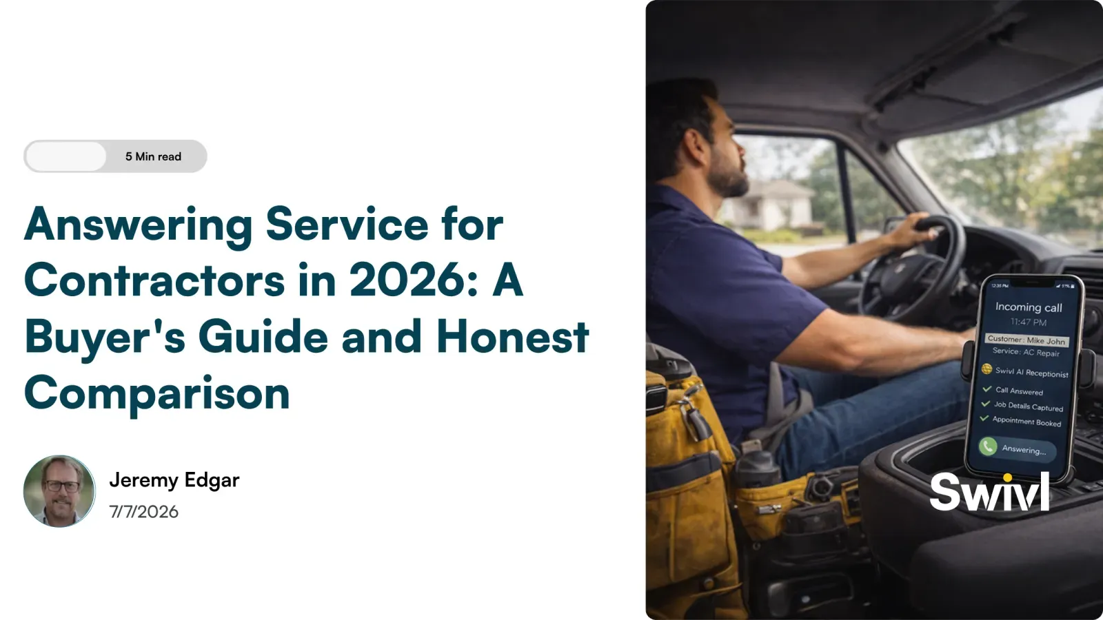 Answering Service for Contractors in 2026: A Buyer's Guide and Honest Comparison