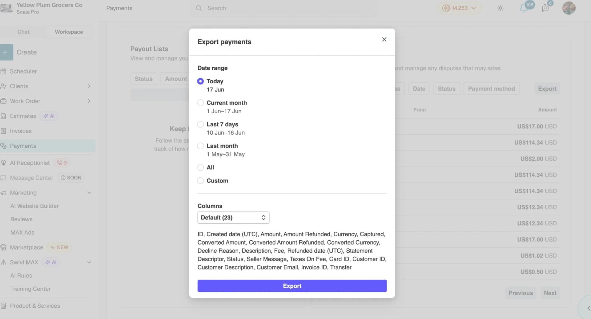 export-payments
