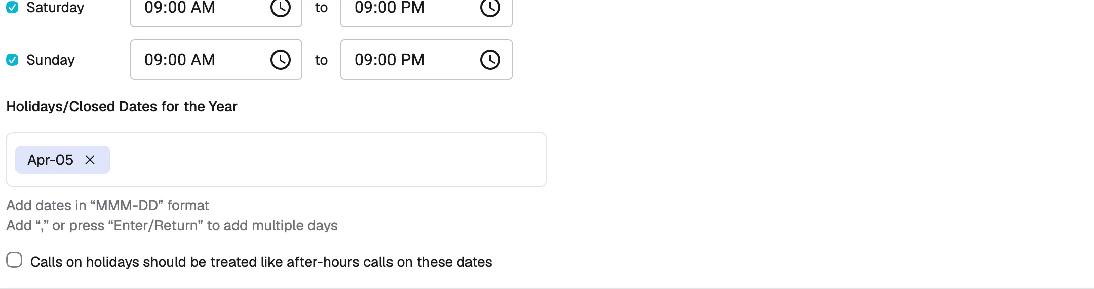 holiday-schedule