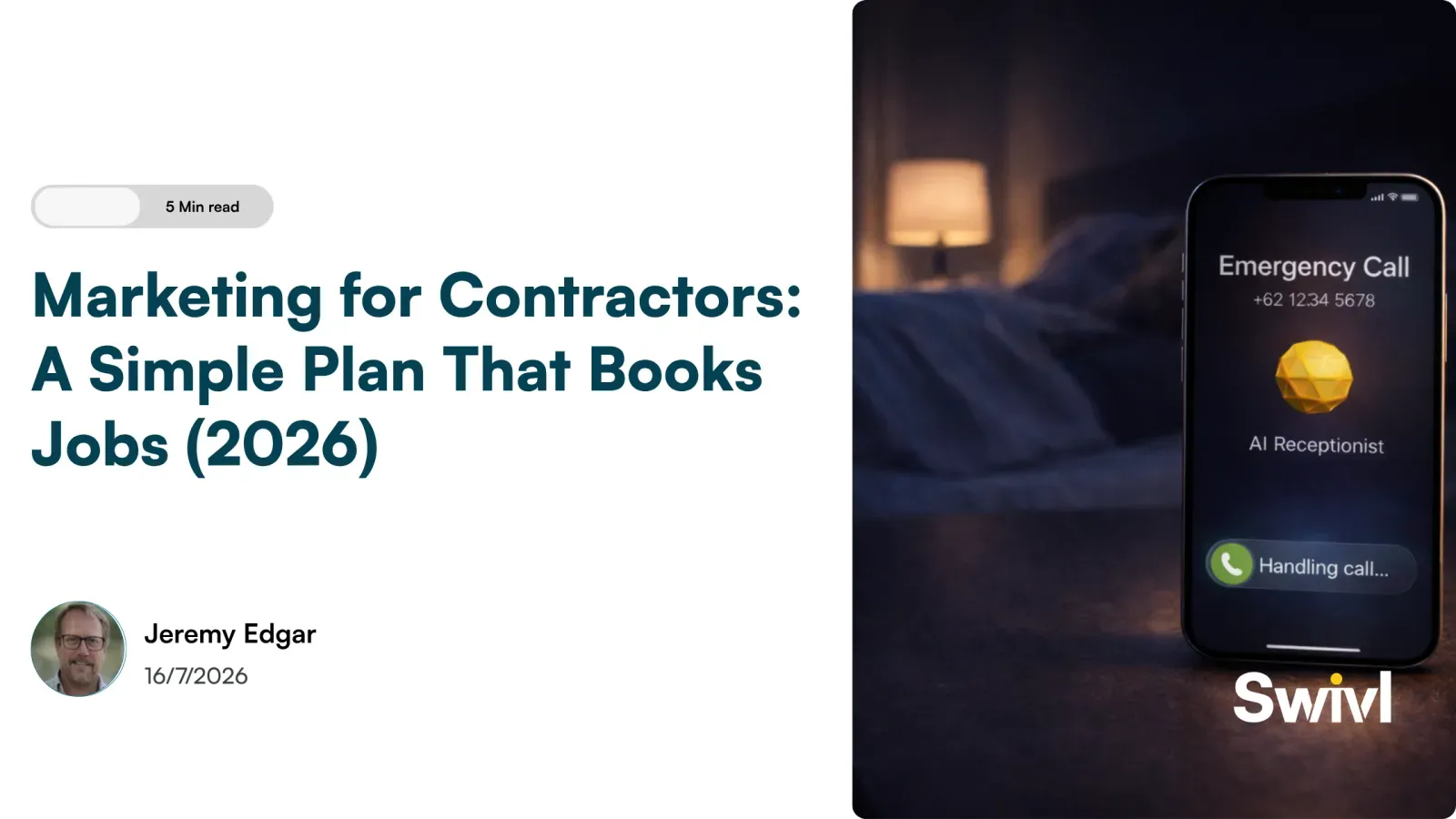 Marketing for Contractors: A Simple Plan That Books Jobs (2026)
