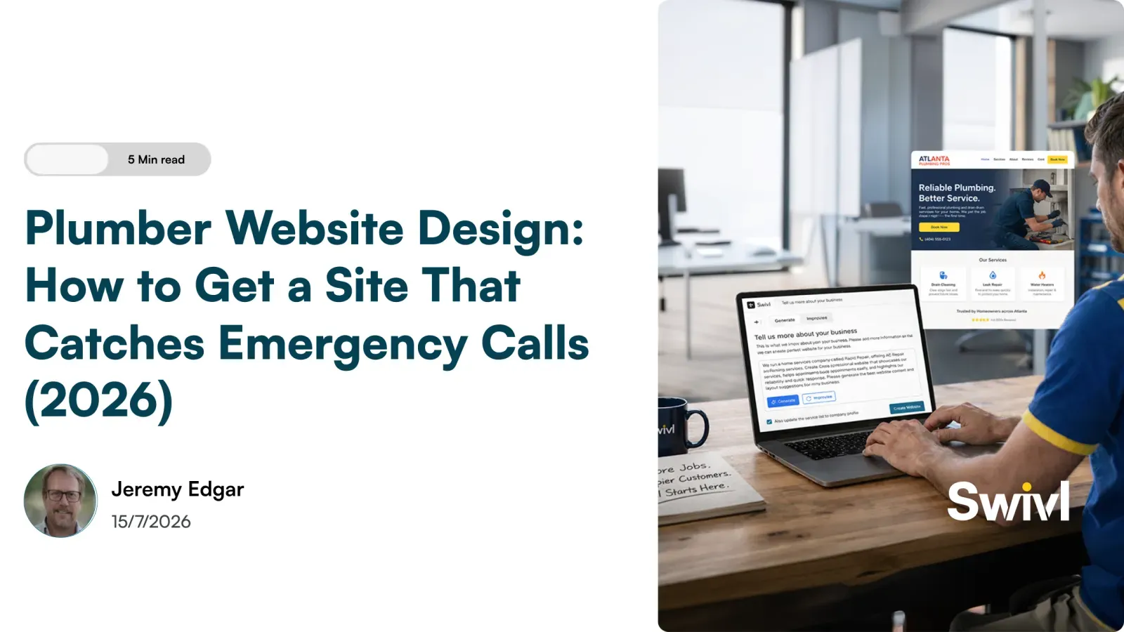 Plumber Website Design: How to Get a Site That Catches Emergency Calls (2026)