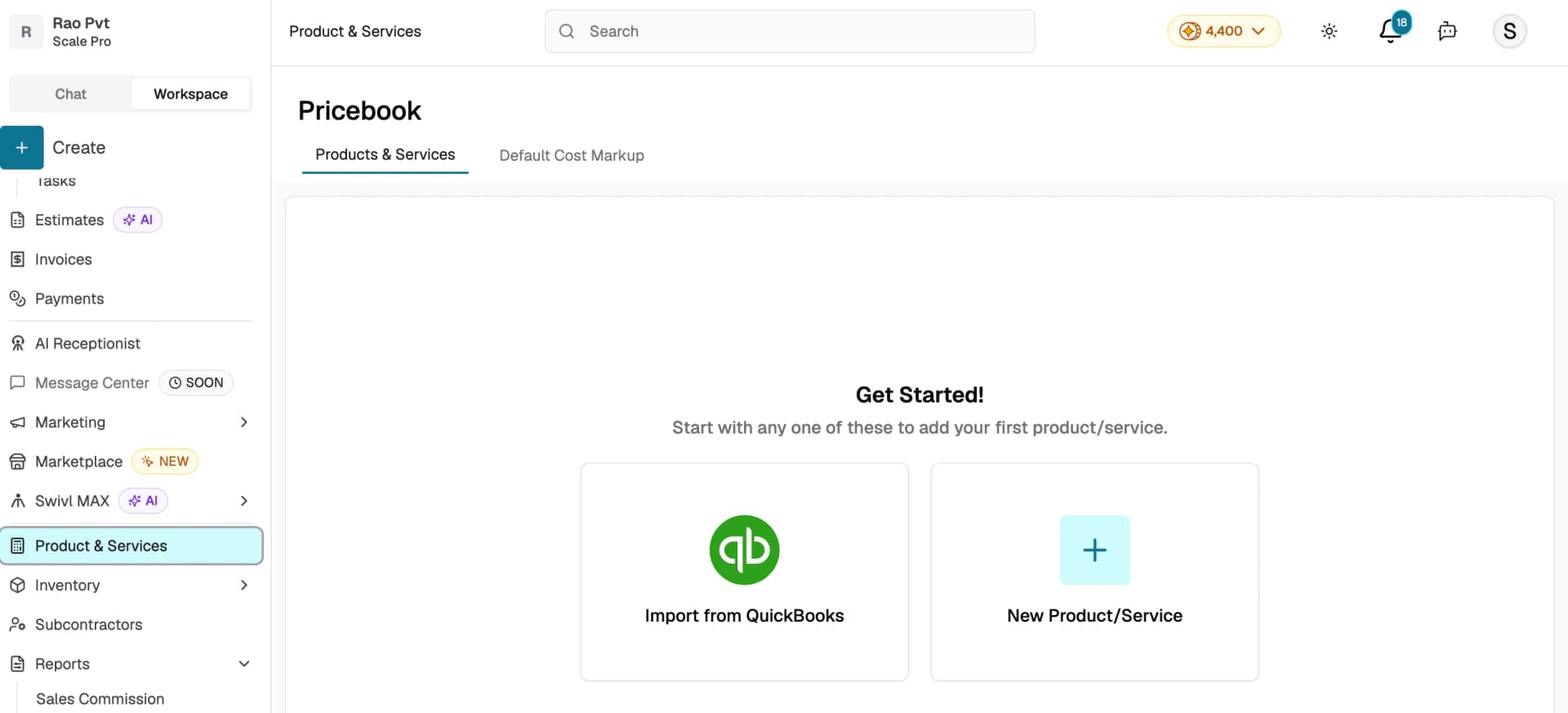pricebook setup