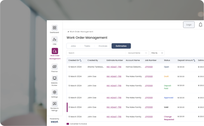 Work Order Management