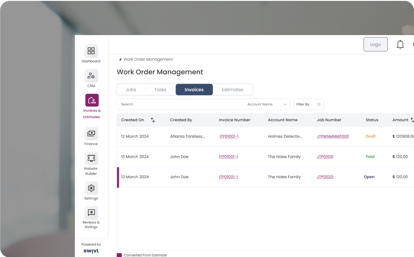 Invoices and Estimates